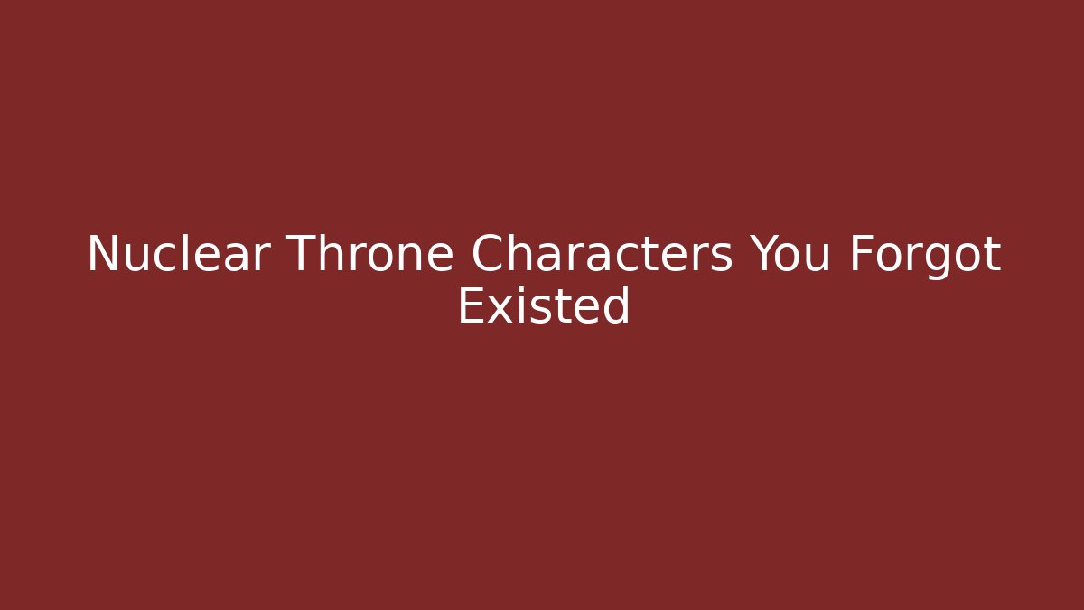 Nuclear Throne Characters You Forgot Existed