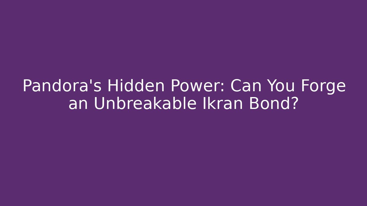 Pandora's Hidden Power: Can You Forge an Unbreakable Ikran Bond? - Felix Cat Insurance