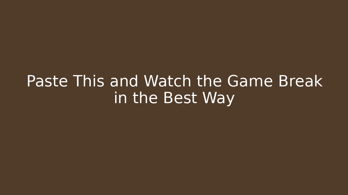 Paste This and Watch the Game Break in the Best Way - Felix Cat Insurance