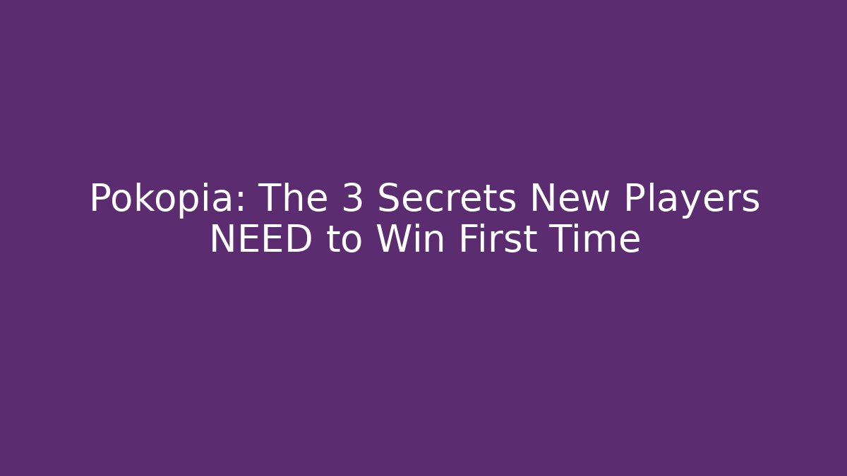 Pokopia: The 3 Secrets New Players NEED to Win First Time