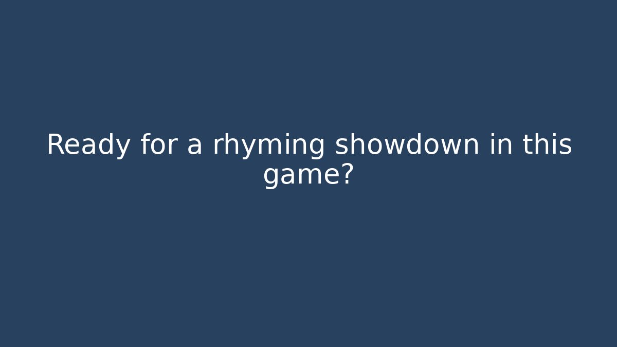 Ready for a rhyming showdown in this game? - Felix Cat Insurance