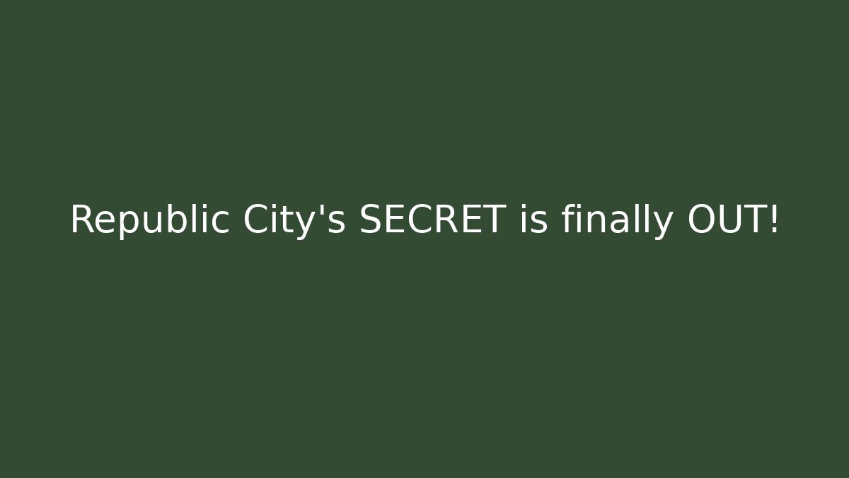 Republic City's SECRET is finally OUT!
