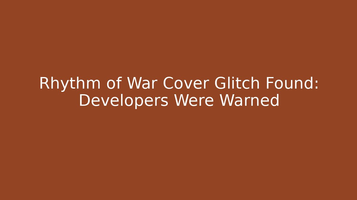 Rhythm of War Cover Glitch Found: Developers Were Warned