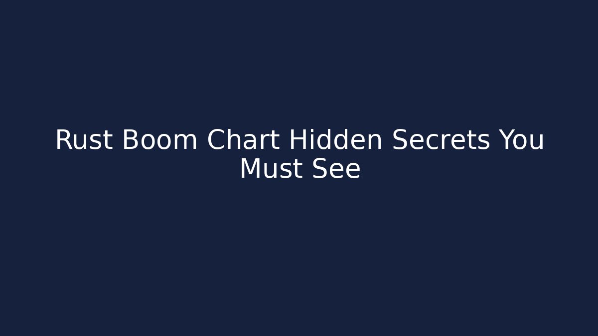 Rust Boom Chart Hidden Secrets You Must See