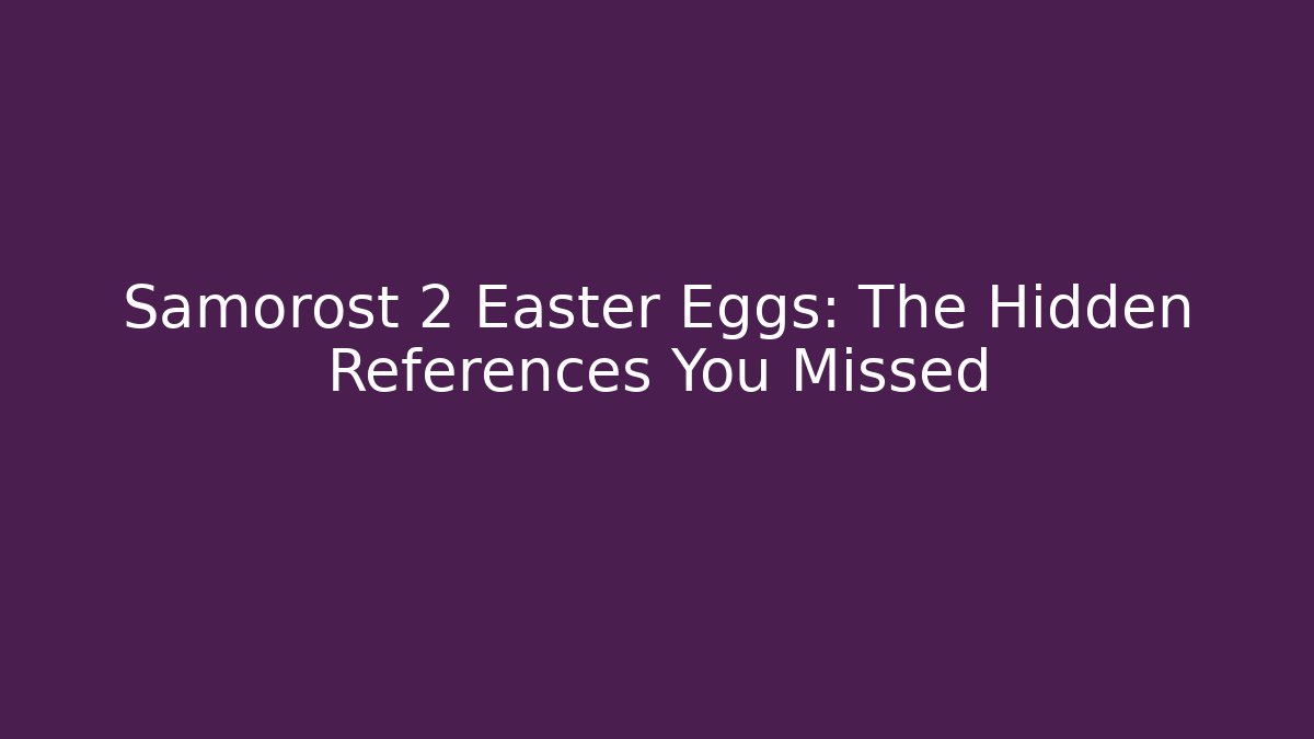Samorost 2 Easter Eggs: The Hidden References You Missed