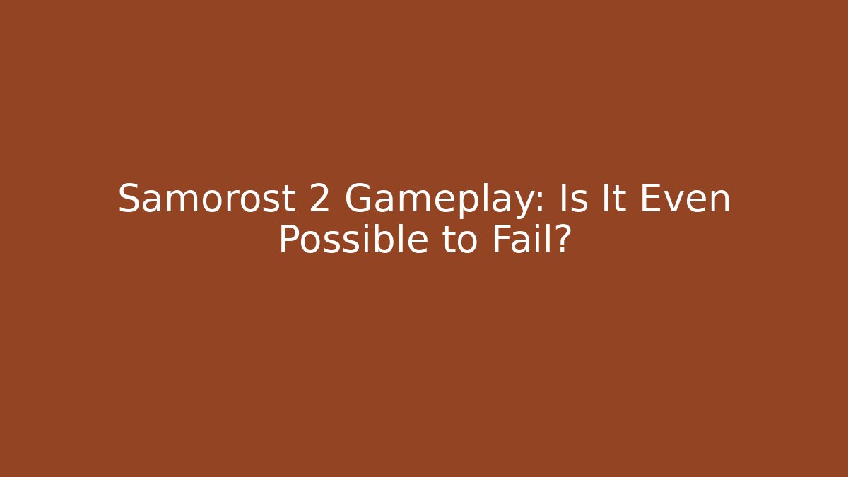 Samorost 2 Gameplay: Is It Even Possible to Fail?