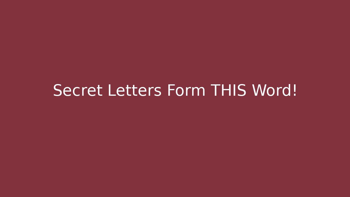 Secret Letters Form THIS Word! - Felix Cat Insurance
