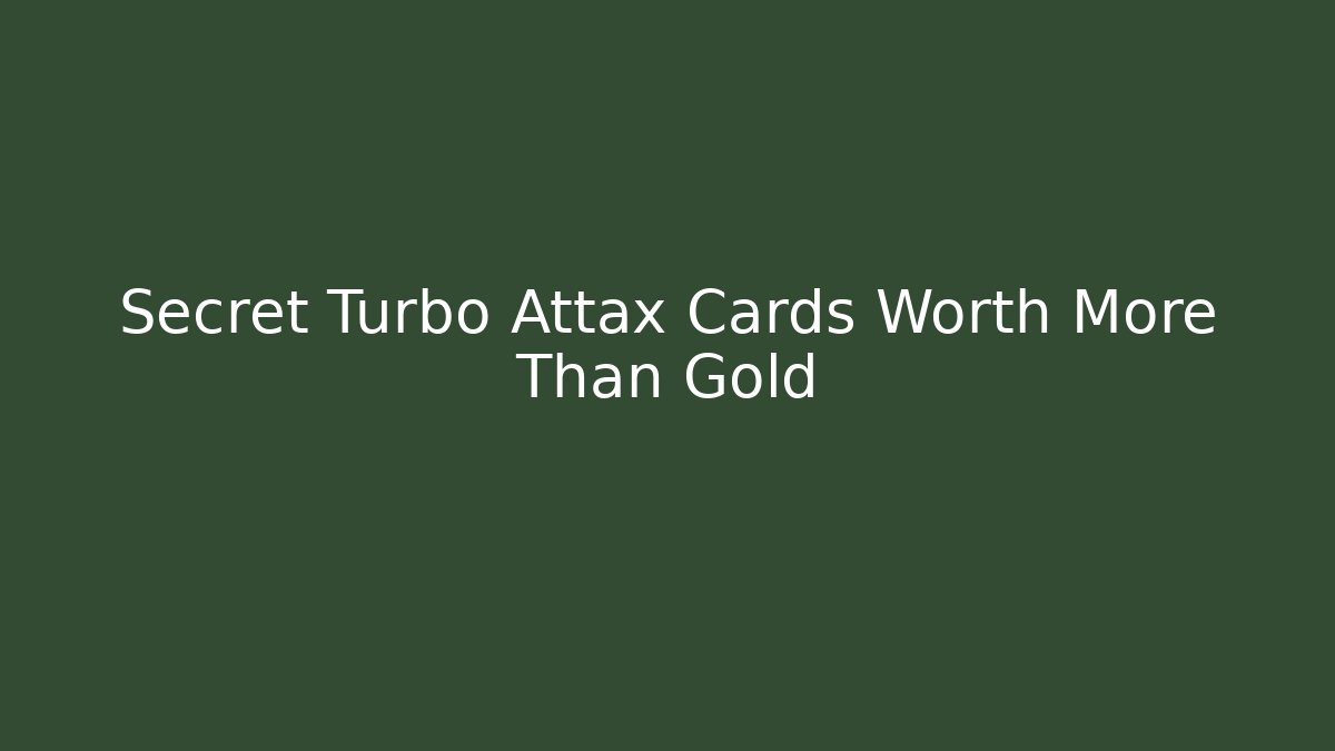 Secret Turbo Attax Cards Worth More Than Gold