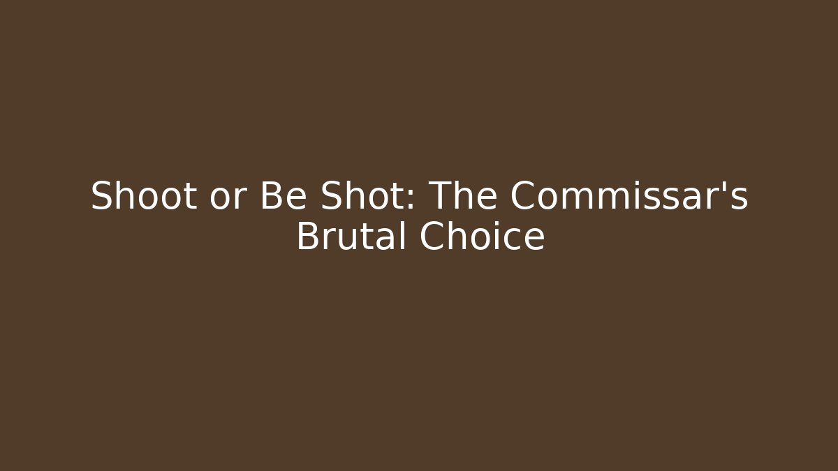 Shoot or Be Shot: The Commissar's Brutal Choice