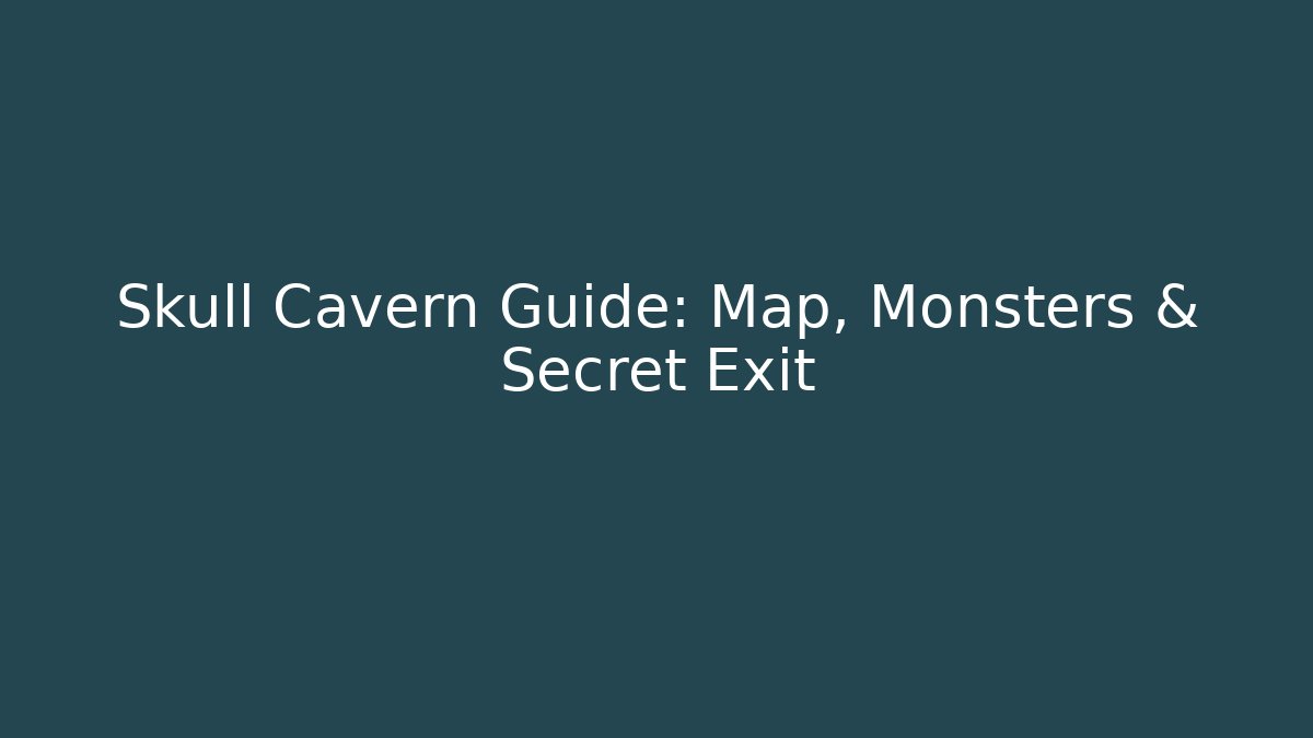 Skull Cavern Guide: Map, Monsters & Secret Exit - Felix Cat Insurance