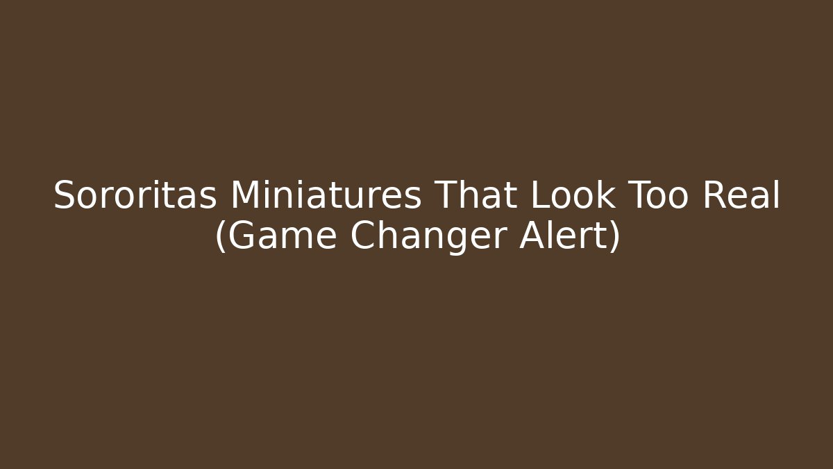 Sororitas Miniatures That Look Too Real (Game Changer Alert)