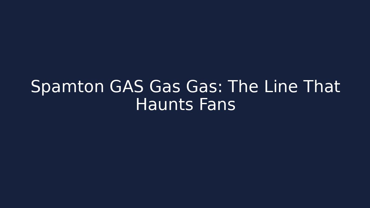 Spamton GAS Gas Gas: The Line That Haunts Fans