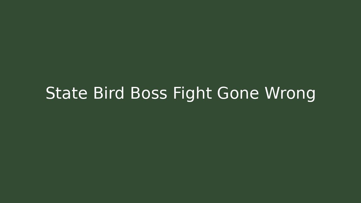 State Bird Boss Fight Gone Wrong