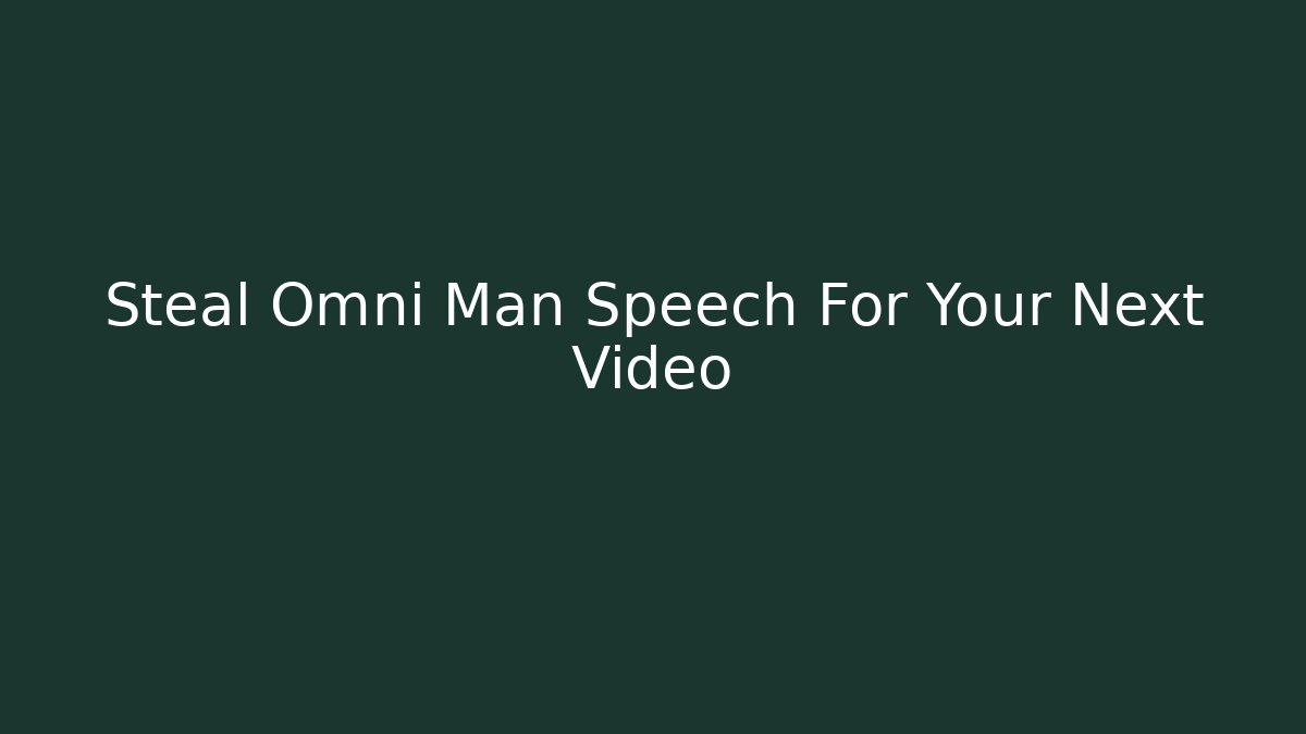 Steal Omni Man Speech For Your Next Video - Felix Cat Insurance