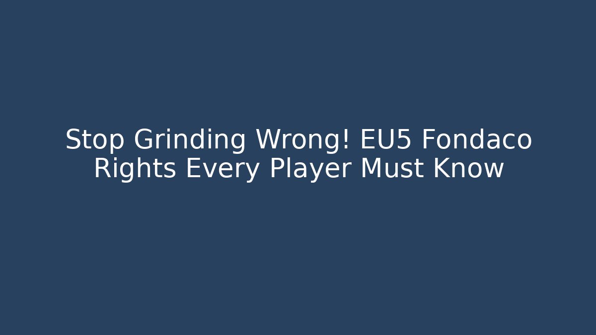 Stop Grinding Wrong! EU5 Fondaco Rights Every Player Must Know