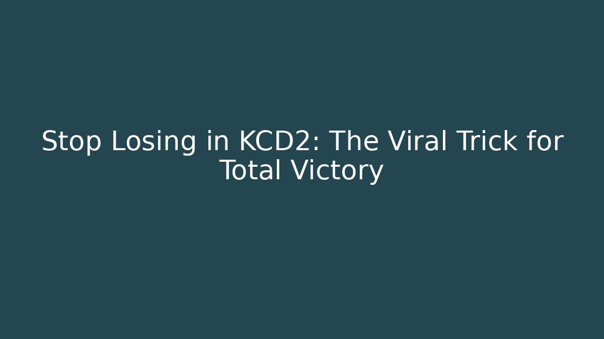 Stop Losing in KCD2: The Viral Trick for Total Victory - Felix Cat Insurance