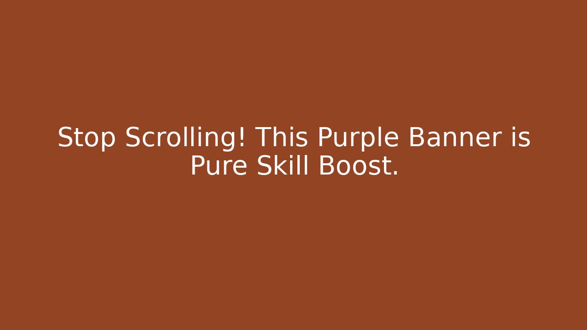 Stop Scrolling! This Purple Banner is Pure Skill Boost. - Felix Cat Insurance