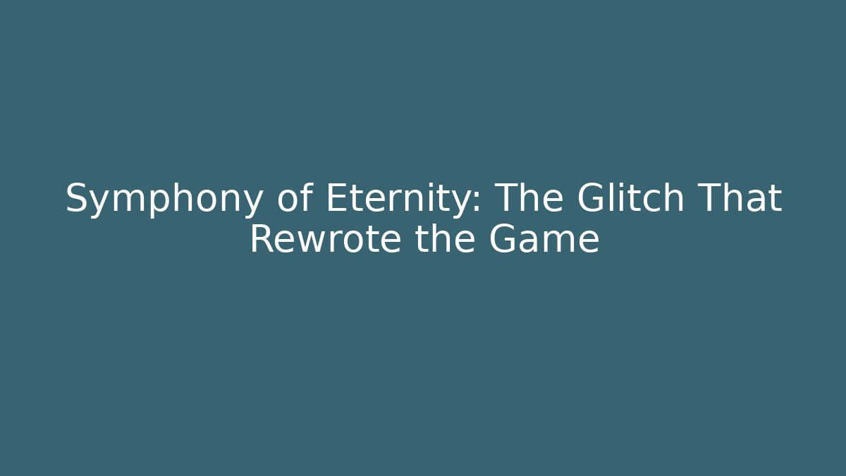Symphony of Eternity: The Glitch That Rewrote the Game