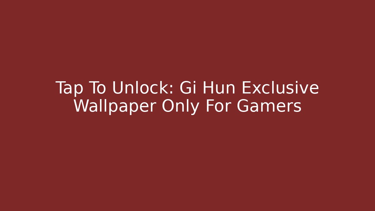 Tap To Unlock: Gi Hun Exclusive Wallpaper Only For Gamers