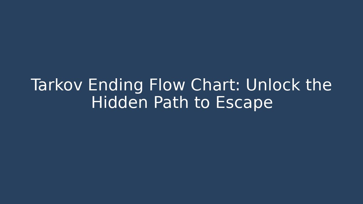 Tarkov Ending Flow Chart: Unlock the Hidden Path to Escape - Felix Cat Insurance