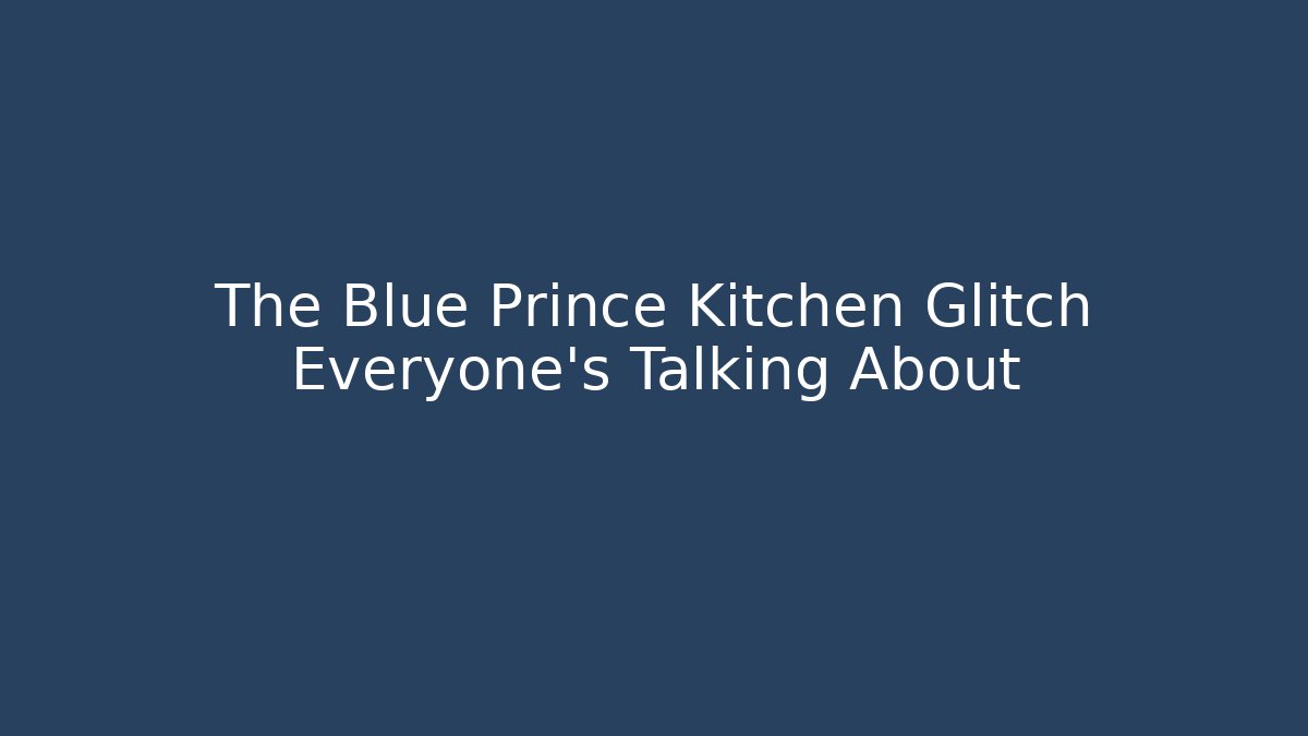The Blue Prince Kitchen Glitch Everyone's Talking About - Felix Cat Insurance