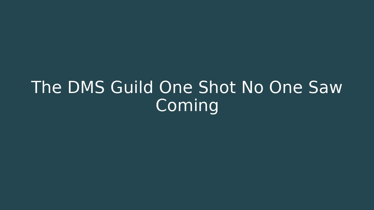 The DMS Guild One Shot No One Saw Coming - Felix Cat Insurance