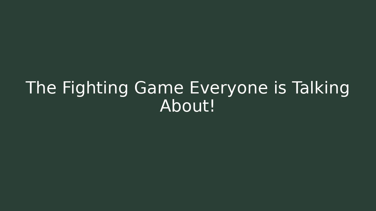 The Fighting Game Everyone is Talking About! - Felix Cat Insurance