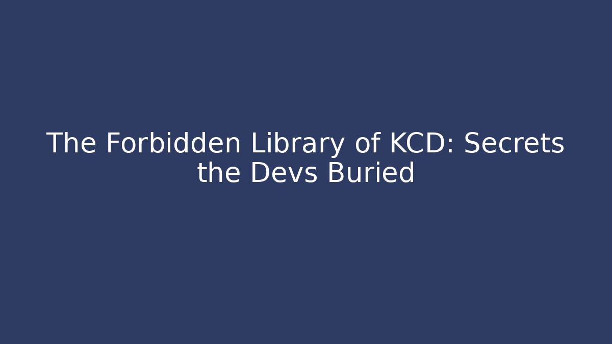 The Forbidden Library of KCD: Secrets the Devs Buried - Felix Cat Insurance