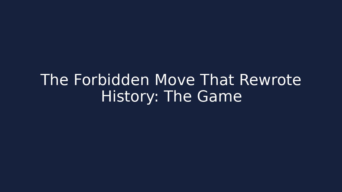 The Forbidden Move That Rewrote History: The Game - Felix Cat Insurance