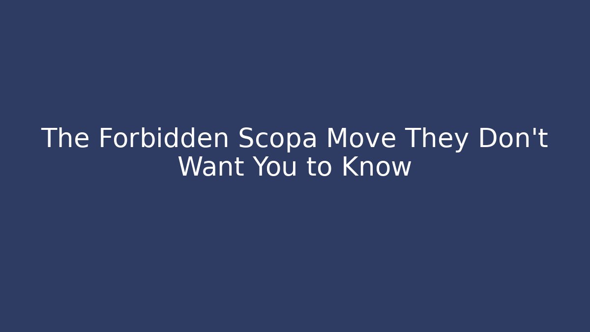 The Forbidden Scopa Move They Don’t Want You to Know