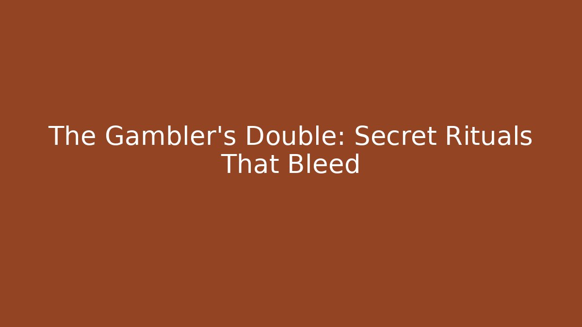 The Gambler's Double: Secret Rituals That Bleed