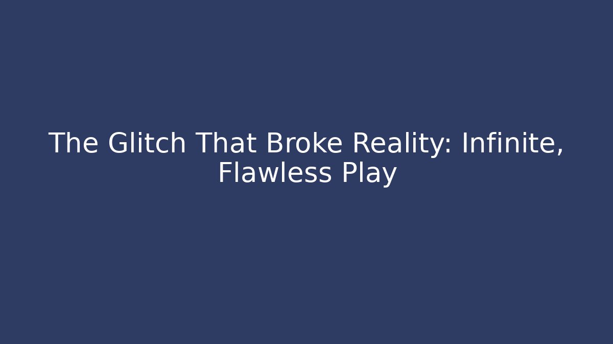 The Glitch That Broke Reality: Infinite, Flawless Play