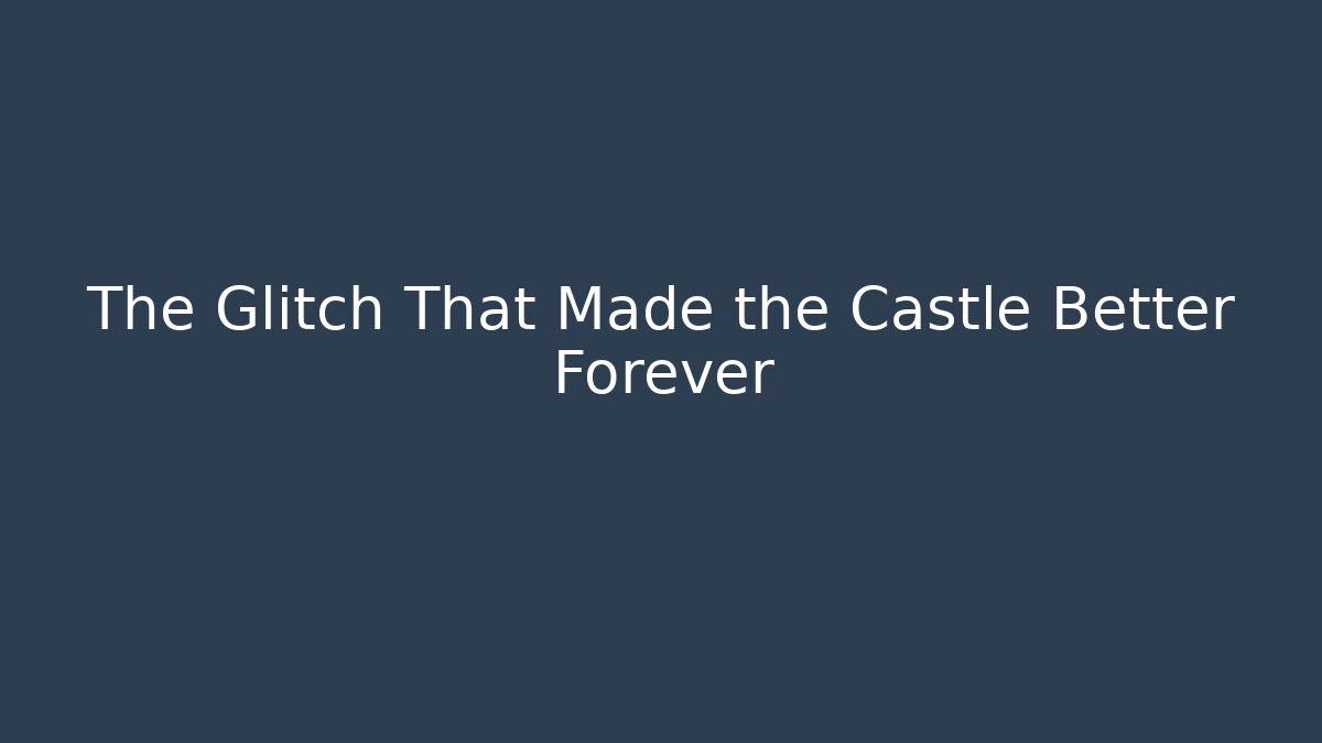The Glitch That Made the Castle Better Forever