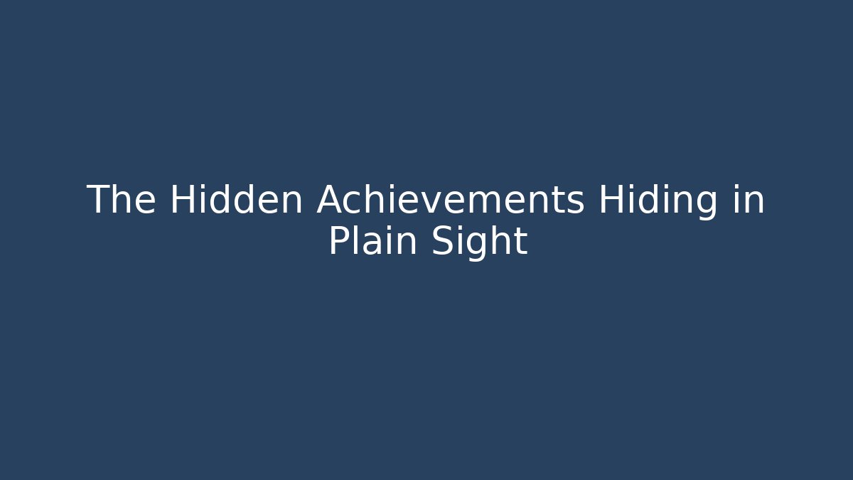 The Hidden Achievements Hiding in Plain Sight - Felix Cat Insurance