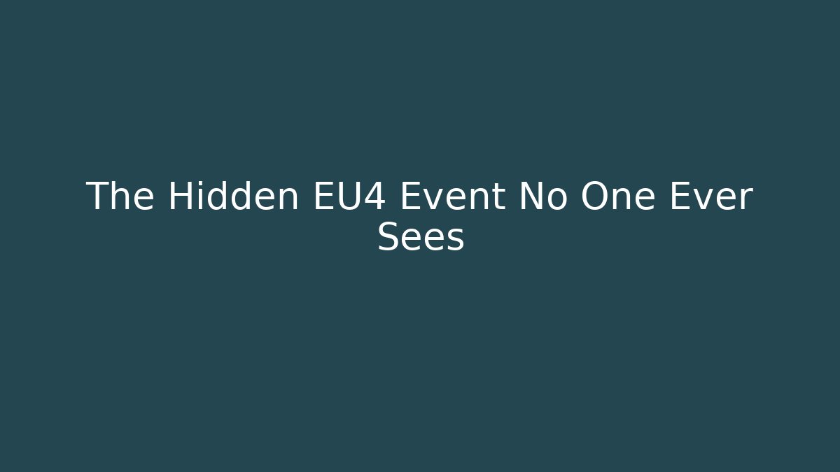 The Hidden EU4 Event No One Ever Sees - Felix Cat Insurance