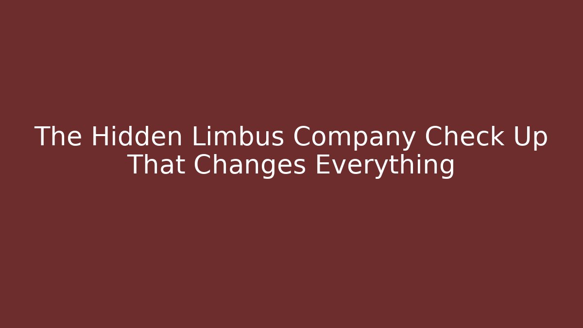 The Hidden Limbus Company Check Up That Changes Everything
