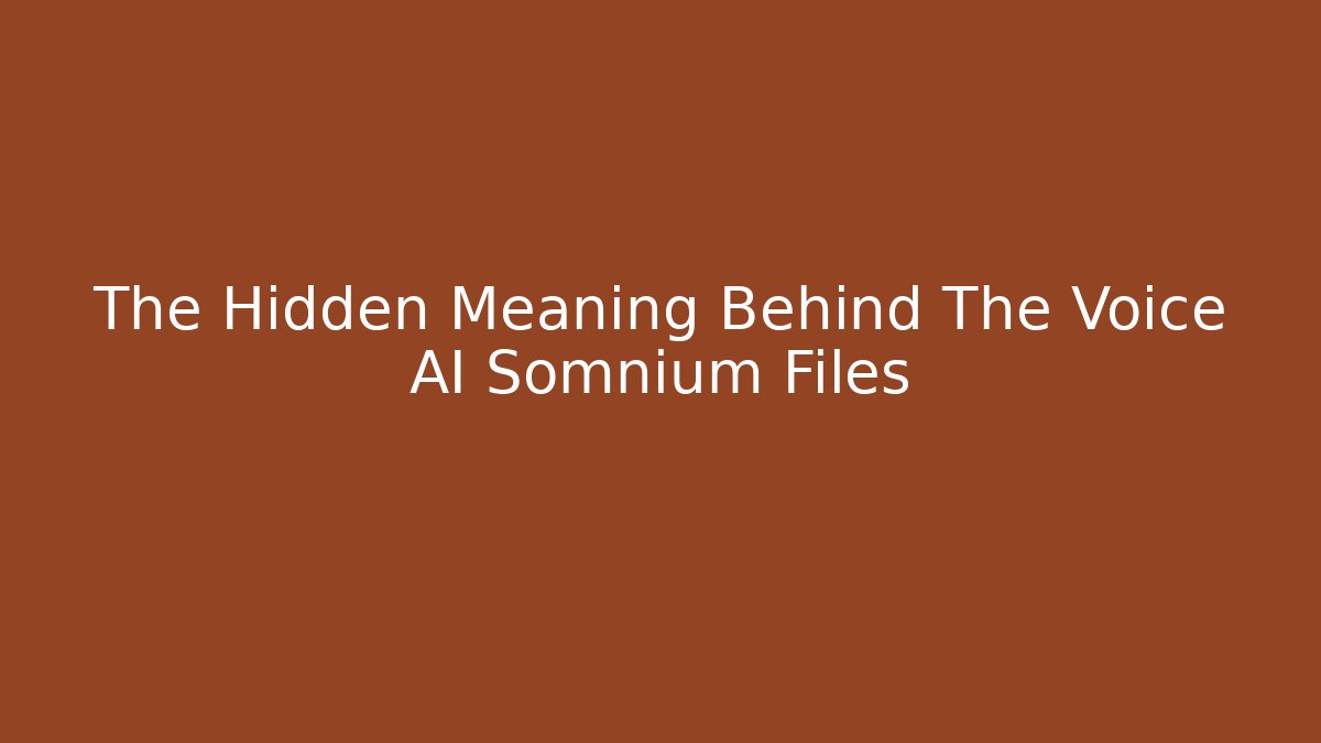 The Hidden Meaning Behind The Voice AI Somnium Files - Felix Cat Insurance