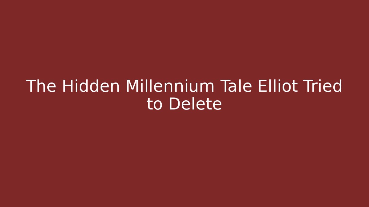 The Hidden Millennium Tale Elliot Tried to Delete - Felix Cat Insurance