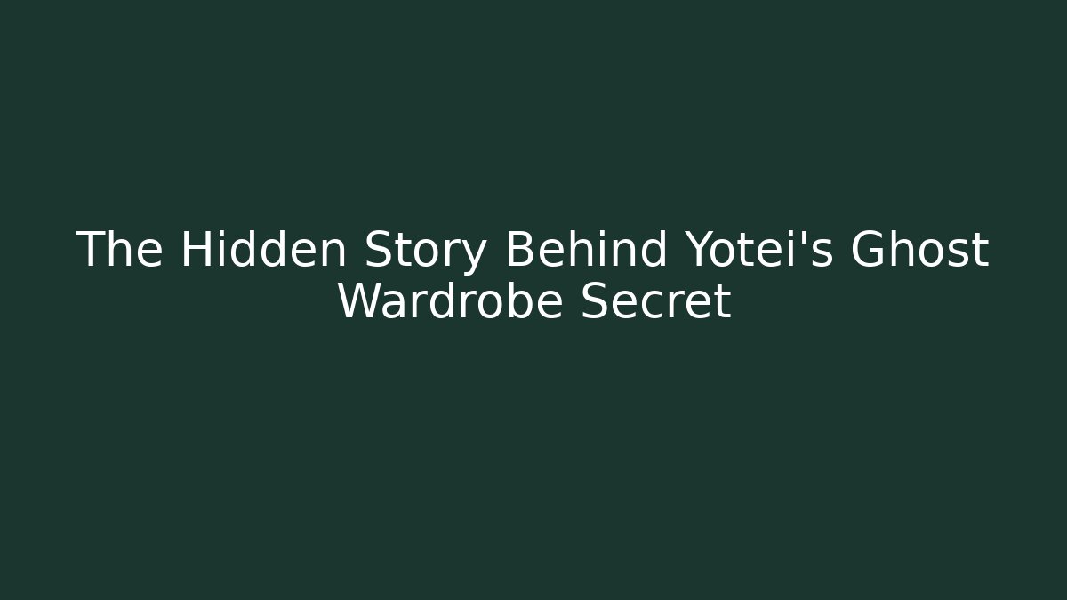 The Hidden Story Behind Yotei's Ghost Wardrobe Secret - Felix Cat Insurance