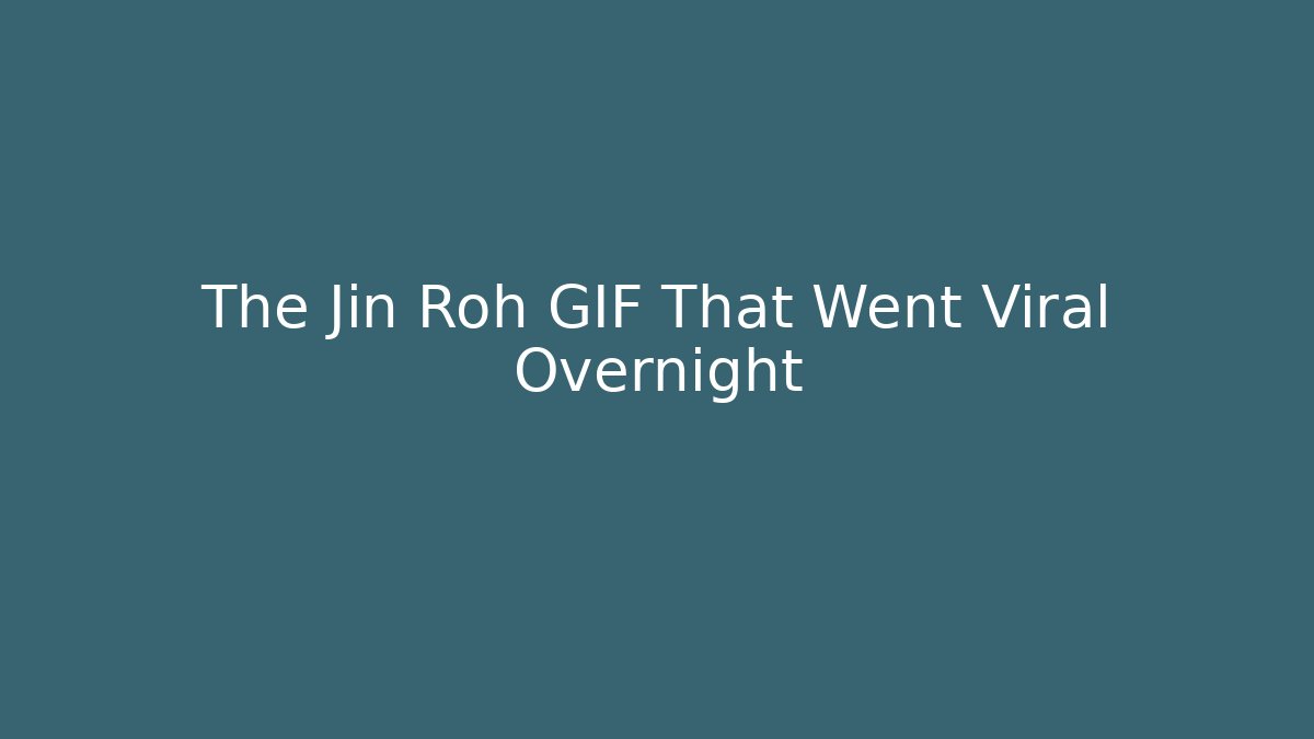 The Jin Roh GIF That Went Viral Overnight