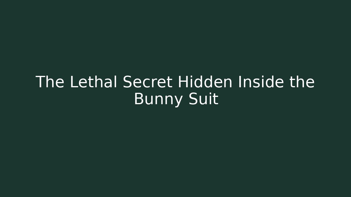 The Lethal Secret Hidden Inside the Bunny Suit