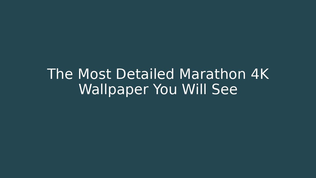 The Most Detailed Marathon 4K Wallpaper You Will See