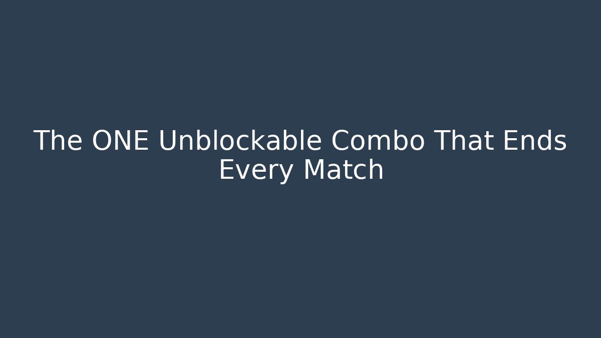 The ONE Unblockable Combo That Ends Every Match - Felix Cat Insurance