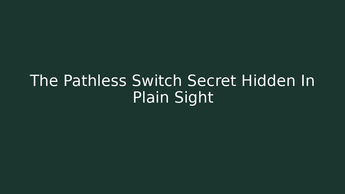 The Pathless Switch Secret Hidden In Plain Sight