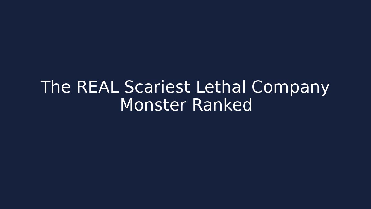 The REAL Scariest Lethal Company Monster Ranked - Felix Cat Insurance
