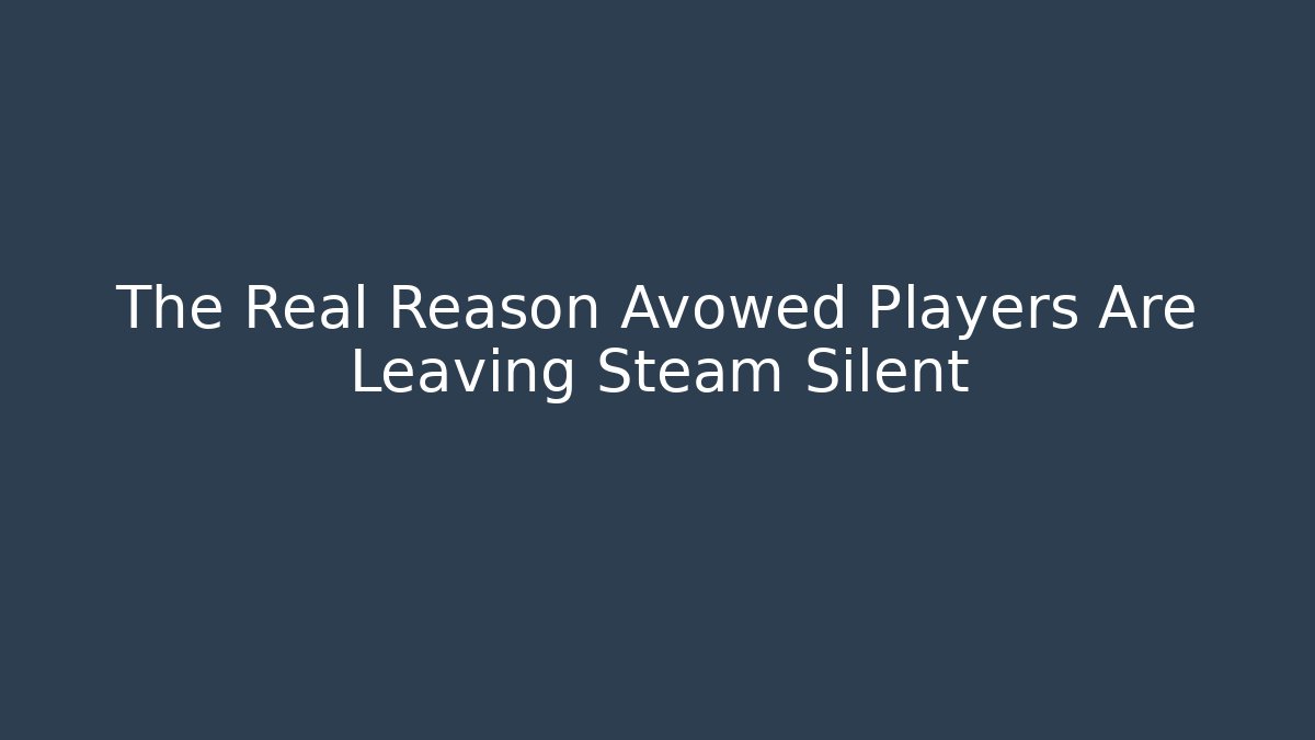 The Real Reason Avowed Players Are Leaving Steam Silent