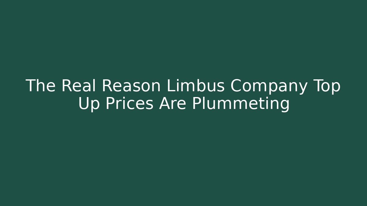 The Real Reason Limbus Company Top Up Prices Are Plummeting