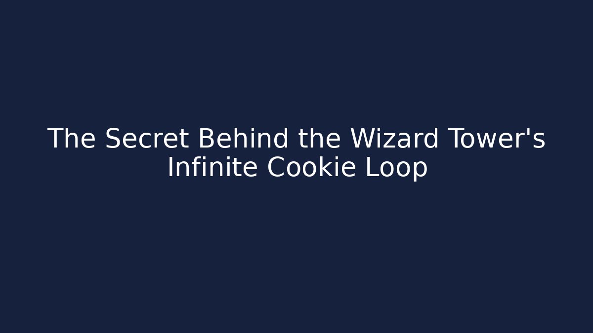 The Secret Behind the Wizard Tower’s Infinite Cookie Loop - Felix Cat Insurance