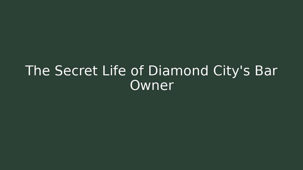 The Secret Life of Diamond City's Bar Owner