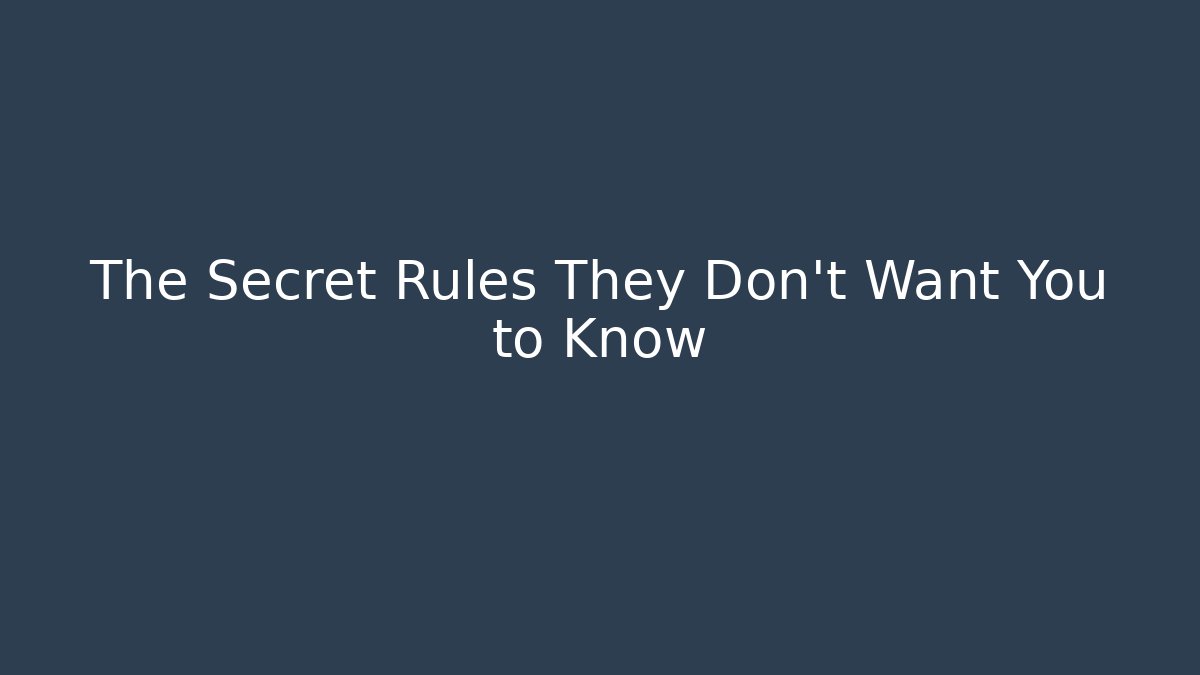 The Secret Rules They Don't Want You to Know - Felix Cat Insurance